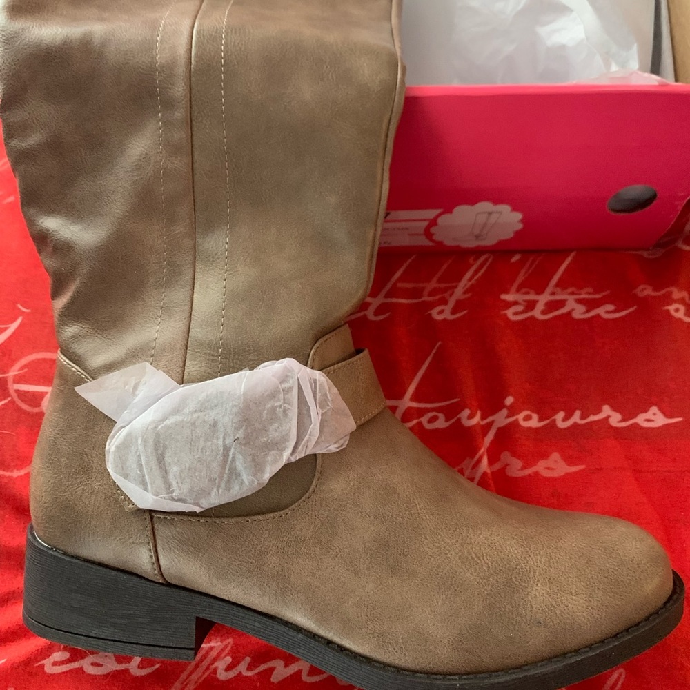 COPY - NWT & Box Taupe Riding Boots - Size 8